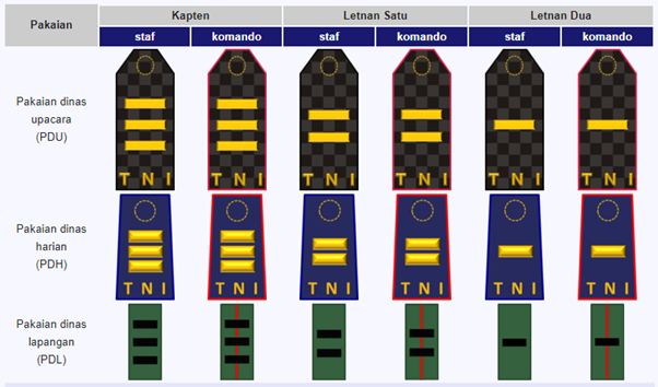 Info Pangkat Tni Ad Al Au Lengkap Dengan Gajinya