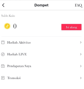 Dompet Tiktok Tempat Simpan Saldo