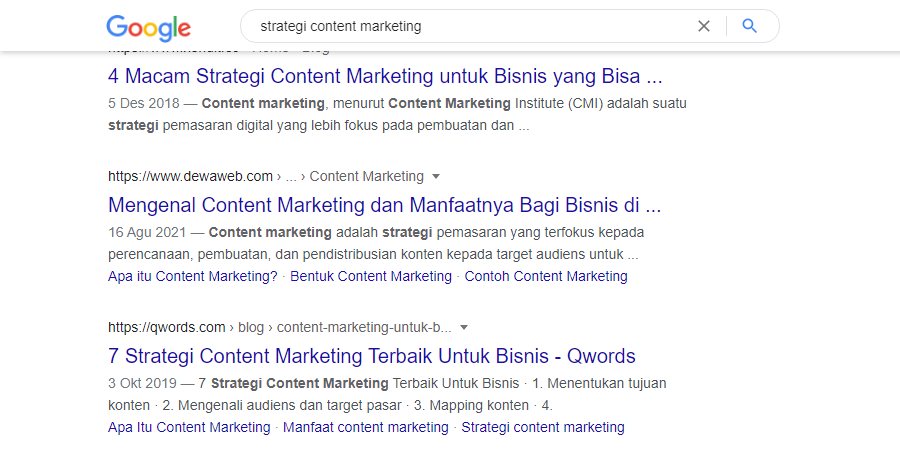 information intent - strategi content marketing