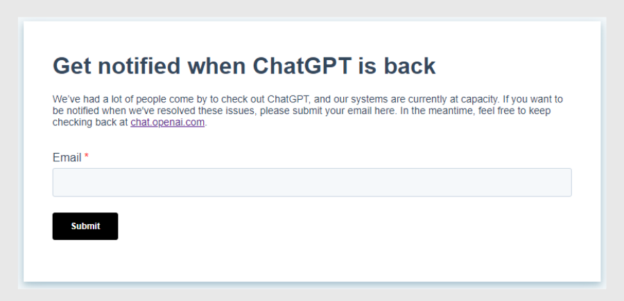 ChatGPT Overload
