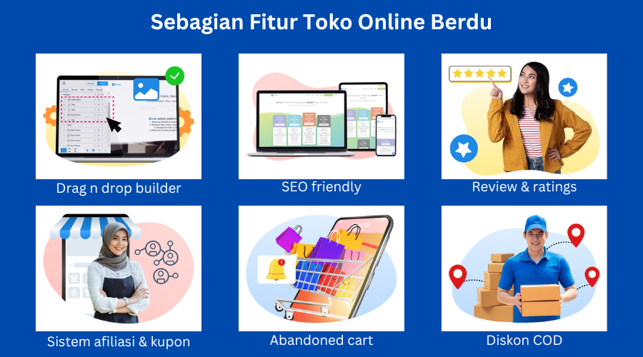 sebagian fitur toko online BERDU