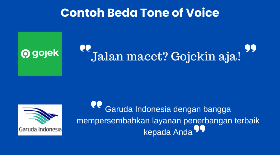 Contoh tone of voice dari brand building