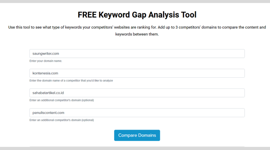 tool content gap analysis gratis