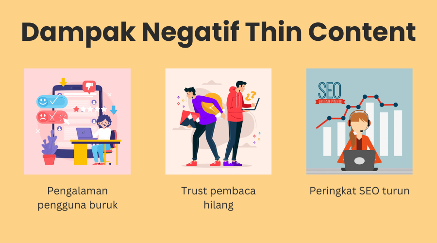 Dampak negatif thin content