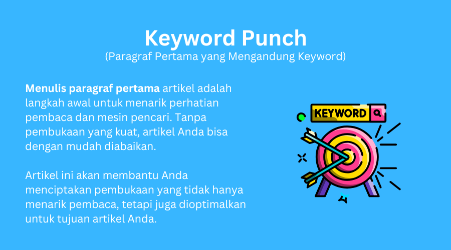 Contoh paragraf pertama yang mengandung keyword